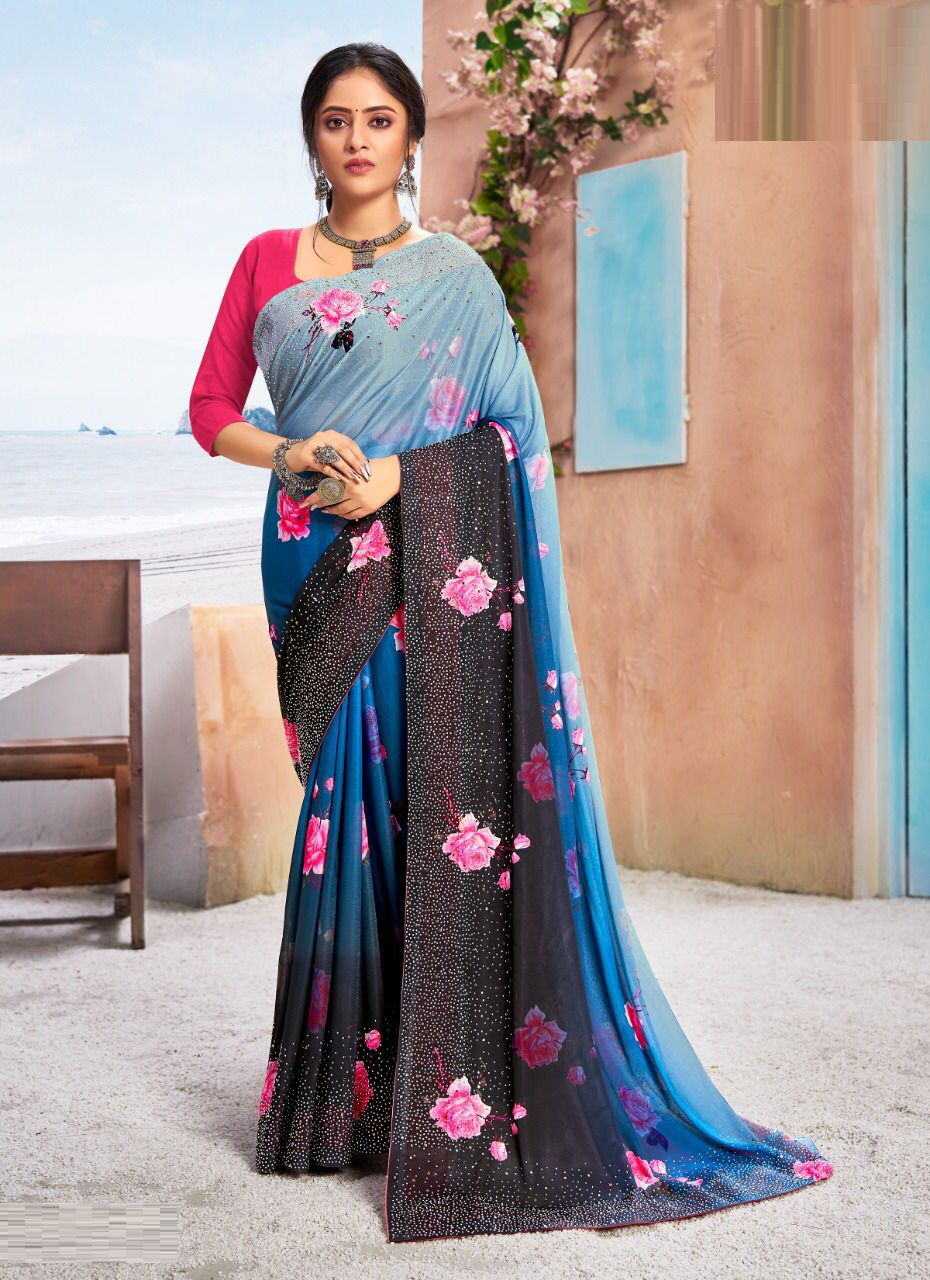 Saroj Monali 2 Festive Wear Designer Important Lycra Digital Printed Saree Collection